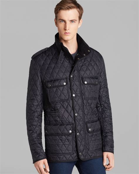 burberry diamond quilted jacket men.